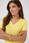 2026SS - Cream T-Shirt - CRNaia Deep V-neck T-Shirt