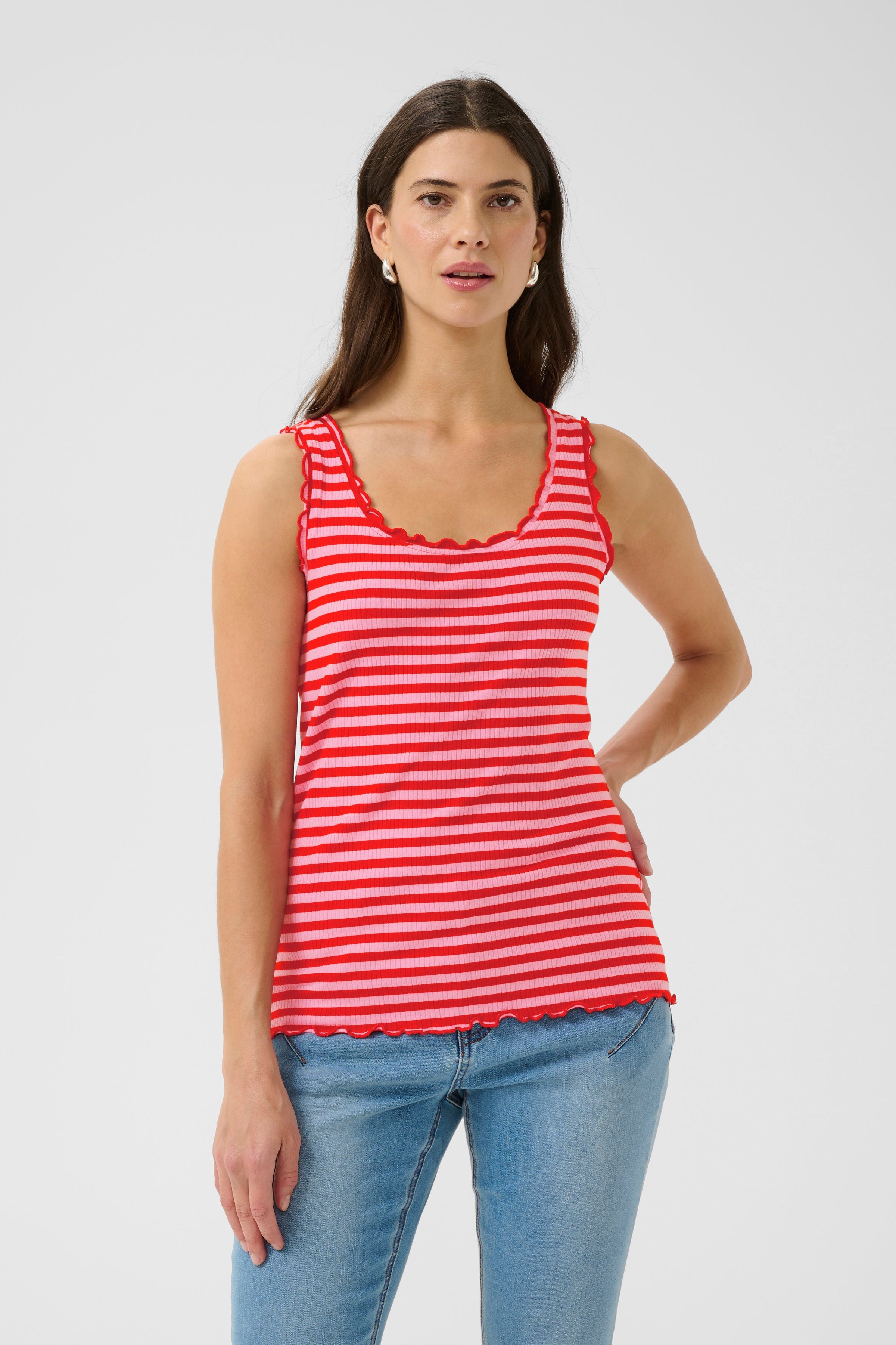 2025SS - Cream - Chandail - Ribba Stripe Top (Choix de 2 couleurs)