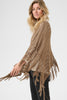 2025FW - Cream - Poncho - Alpah Knit