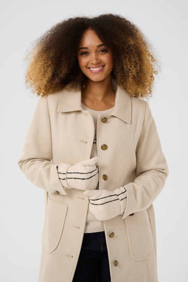 2025FW - Cream - Gants - Taya Knit