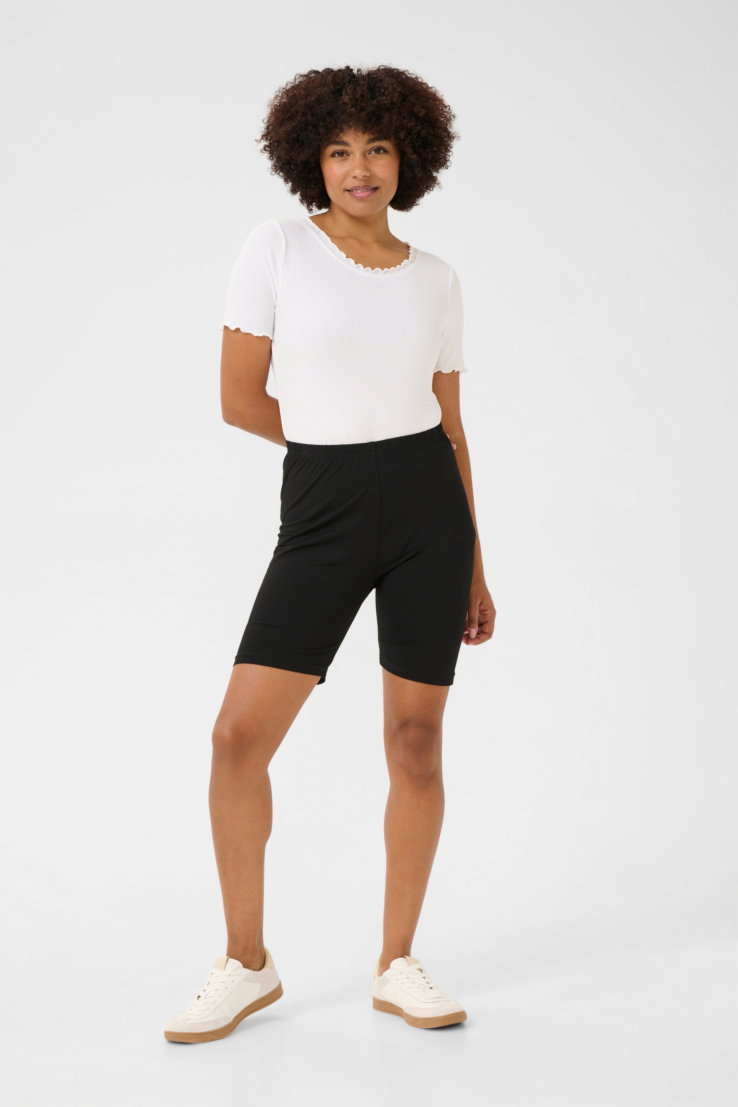 2025SS - Cream - Short - Matilda Plain Biker Shorts (Choix de 2 couleurs)