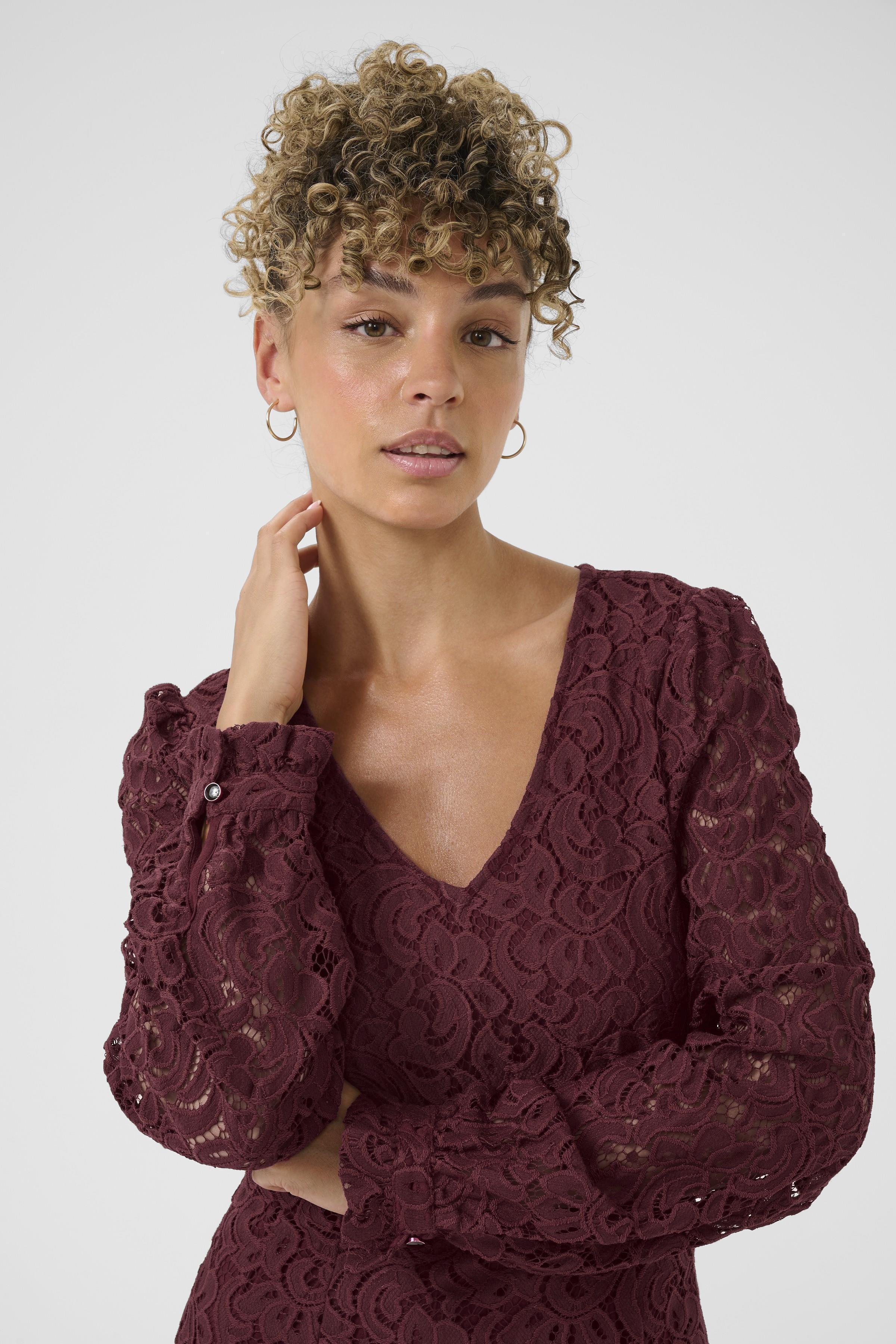 2025FW - Cream - Robe - Thit Ebana V Neck