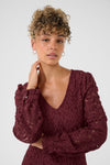 2025FW - Cream - Robe - Thit Ebana V Neck