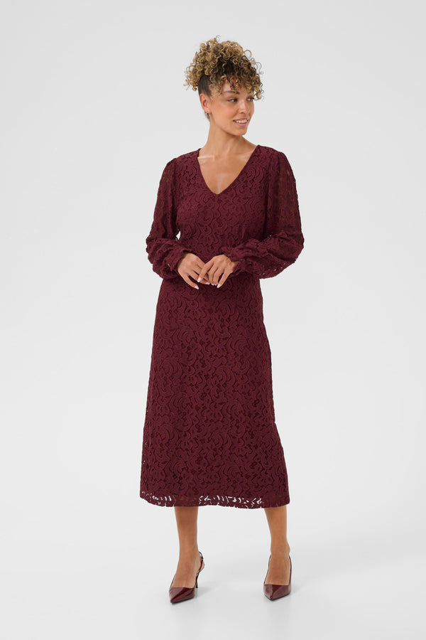 2025FW - Cream - Robe - Thit Ebana V Neck