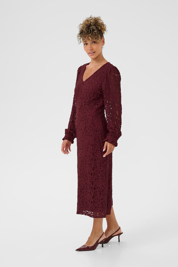 2025FW - Cream - Robe - Thit Ebana V Neck