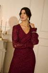 2025FW - Cream - Robe - Thit Ebana V Neck