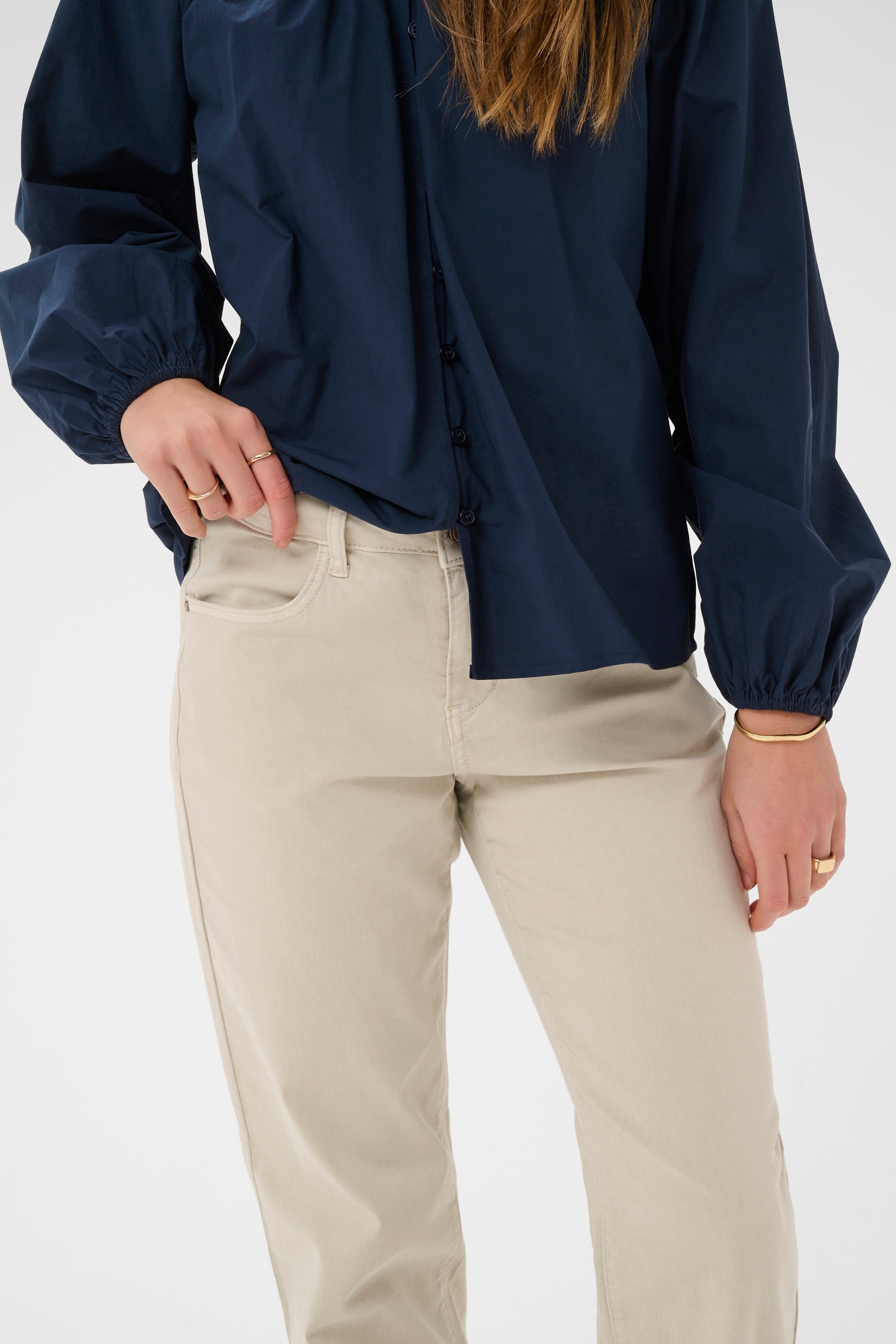 2026SS - Cream - Jeans - Sophia LP Straight Twill - Coco Fit