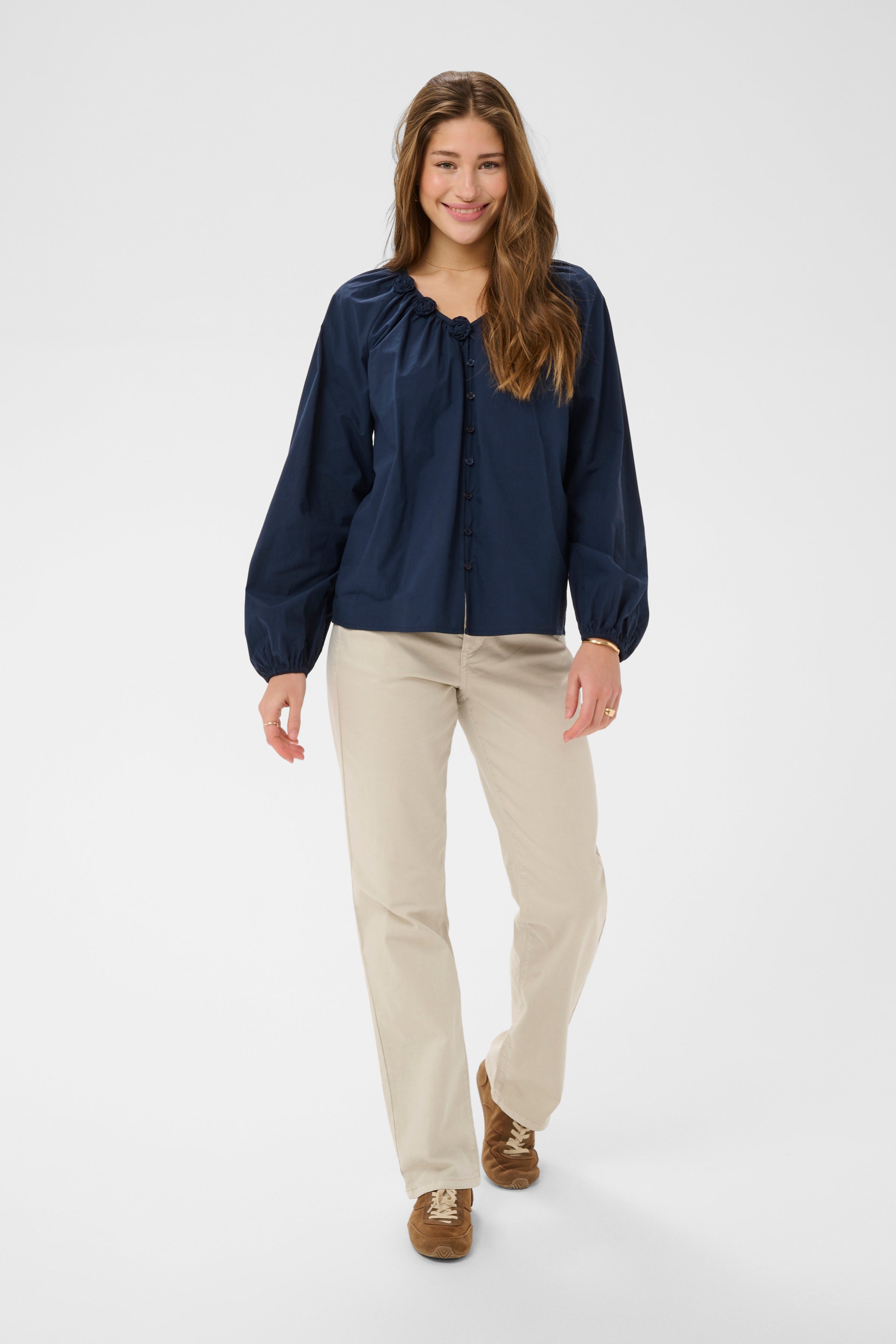 2026SS - Cream - Jeans - Sophia LP Straight Twill - Coco Fit