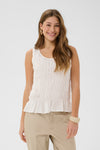 2026SS - Cream - Blouse - Henva Sleeveless