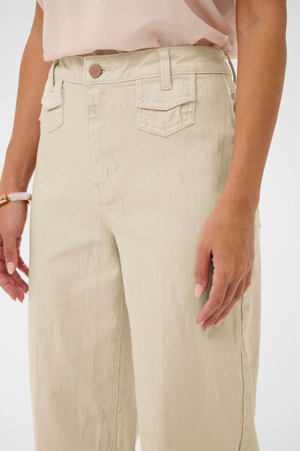 2026SS - Cream - Pantalon - Tilde Ankl - Audrey Fit