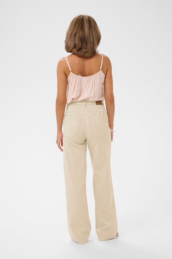 2026SS - Cream - Pantalon - Tilde Ankl - Audrey Fit