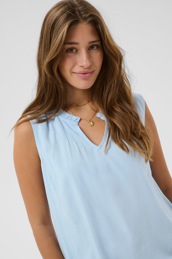 2026SS - Cream - Blouse - CRTiah Sleeveless