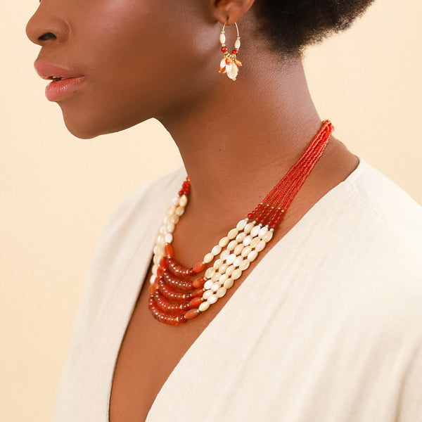  2023FW - NATURE - Boucles d'oreilles - CARAMEL