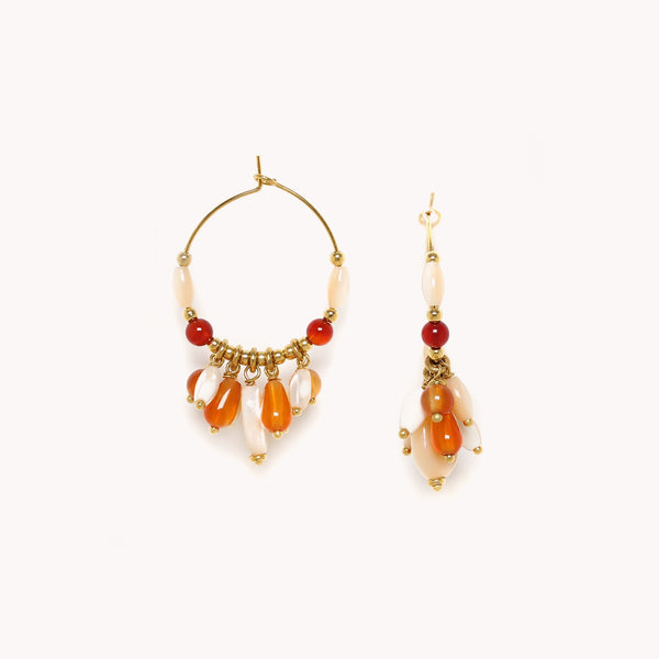  2023FW - NATURE - Boucles d'oreilles - CARAMEL