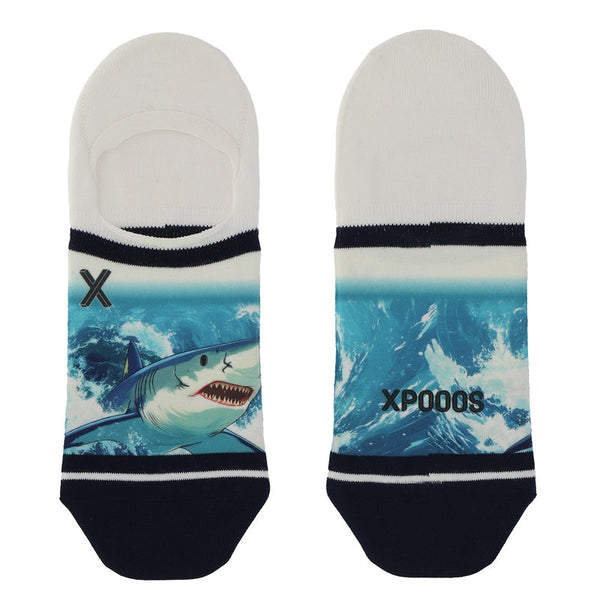 2026SS - XPOOOS - Chaussettes - Men Footies Shark