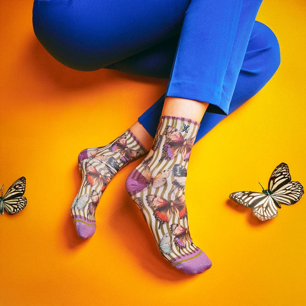 2026SS - XPOOOS - Chaussettes - Papillon