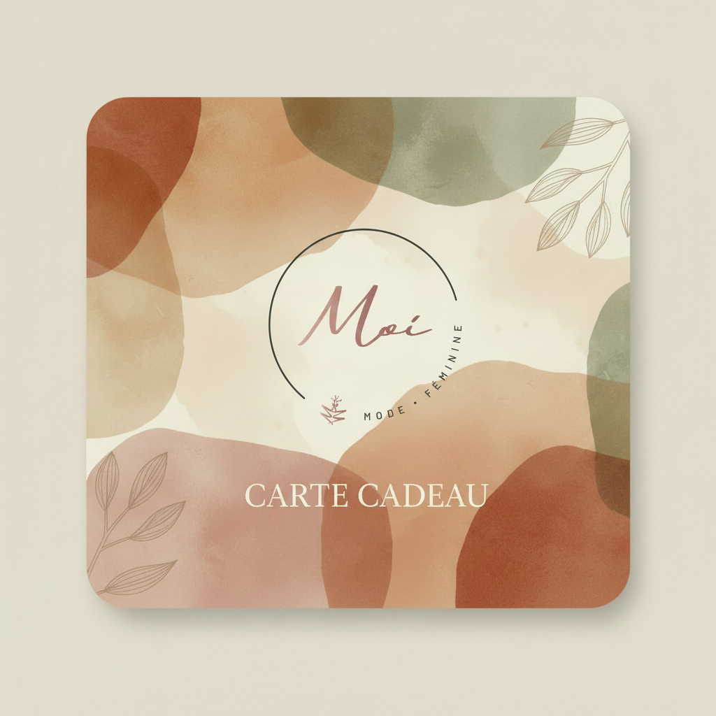 Carte Cadeau Boutique MOI - Format carré