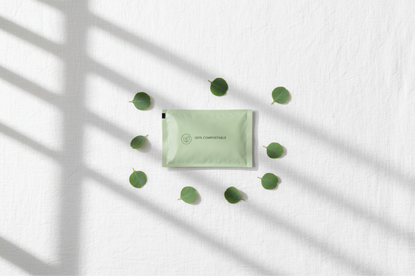 Enveloppe compostable verte